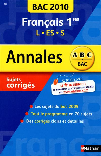 Français 1res L, ES, S :...