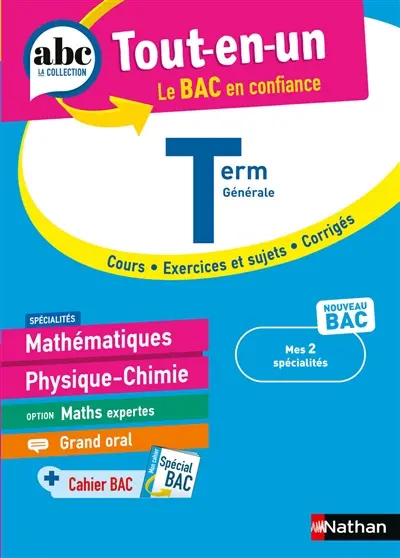 Mathématiques, physique, chimie, option maths expertes terminale : tout-en-un, mes spécialités : nouveau bac