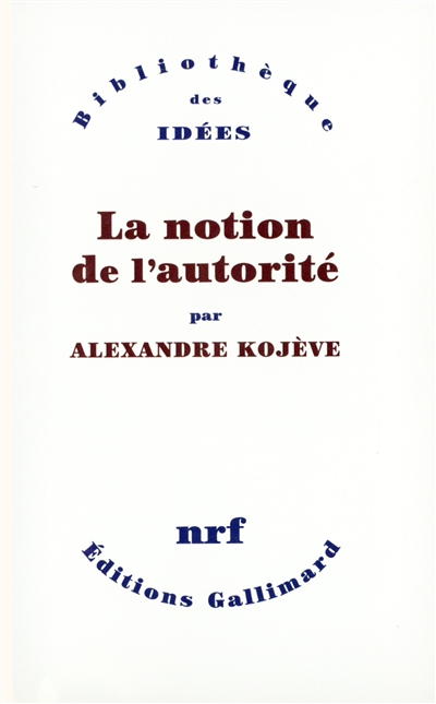 la notion de l'autorité