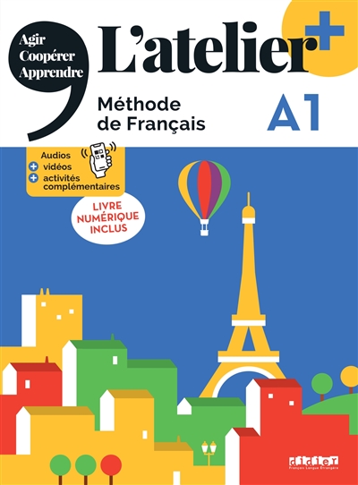 L'atelier, méthode de français A1 : livre numérique inclus