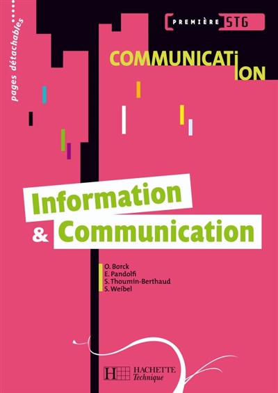 Information & communication, première STG communication