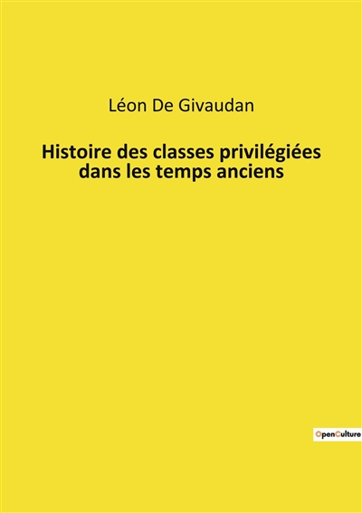 Histoire des classes...