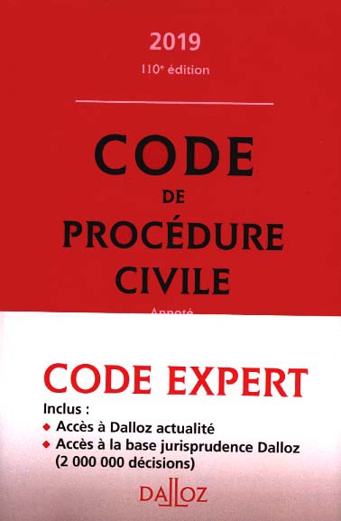 Code de procédure civile annoté : 2019