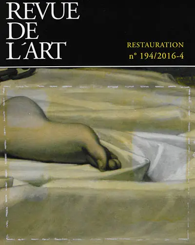 Revue de l'art, n° 194. Restauration