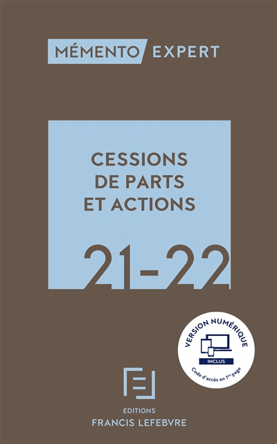 Cessions de parts et actions 2021-2022