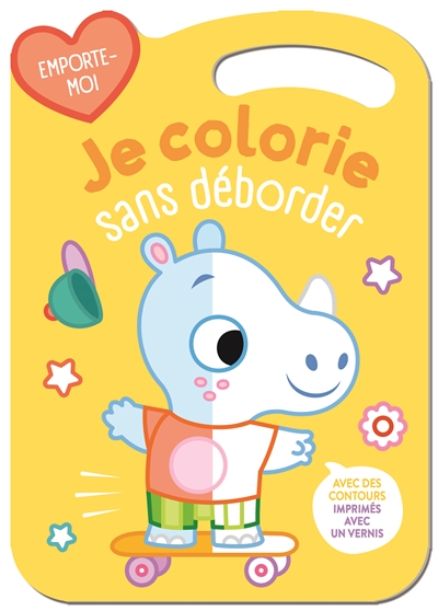 Je colorie sans déborder : rhinocéros