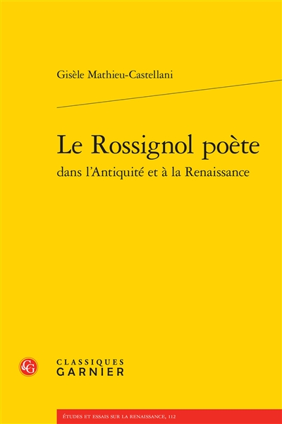 Le rossignol poète dans l'Antiquité et à la Renaissance
