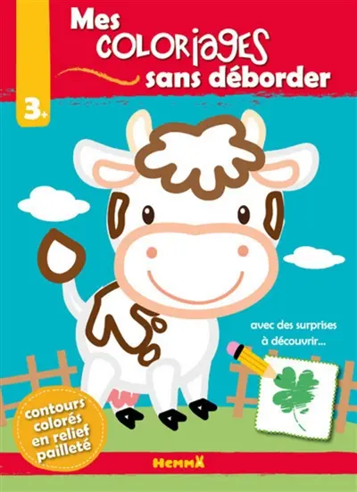 Mes coloriages sans déborder : vache