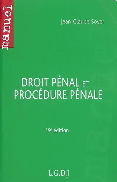 Droit pénal et procédure pénale