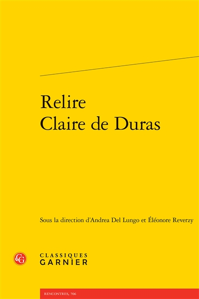 Relire Claire de Duras