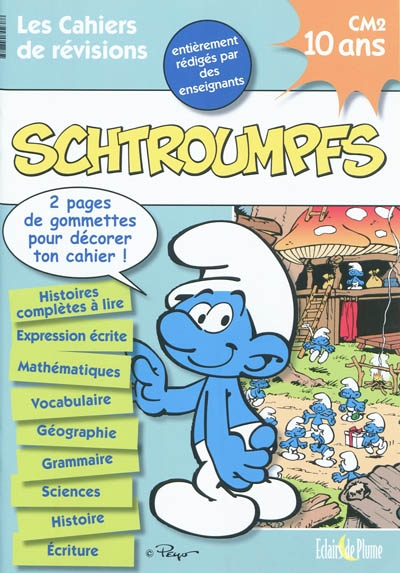 Les cahiers de révisions Schtroumpfs, CM2, 10 ans