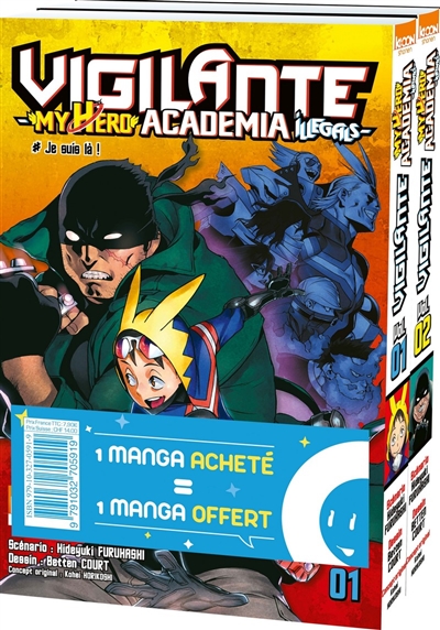 Vigilante, my hero academia illegals : pack découverte : tomes 1 et 2
