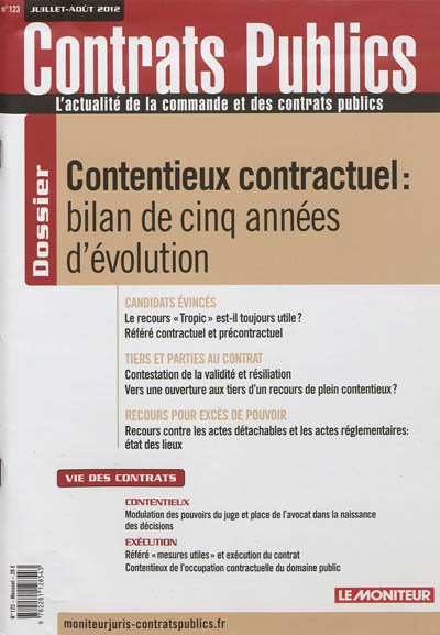 Contrats publics,...