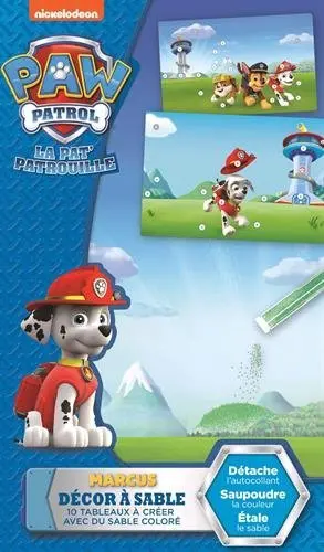 Marcus Pat' Patrouille : 10 tableaux à créer avec du sable coloré