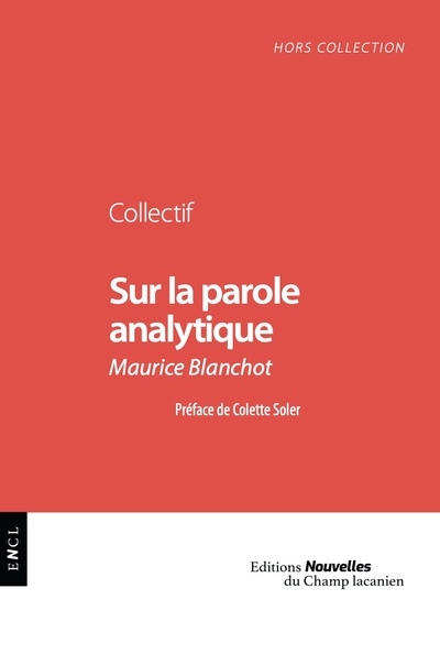 Sur la parole analytique : Maurice Blanchot