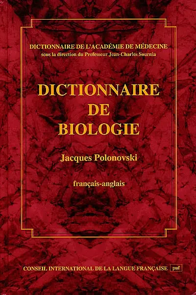 Dictionnaire de biologie : français-anglais