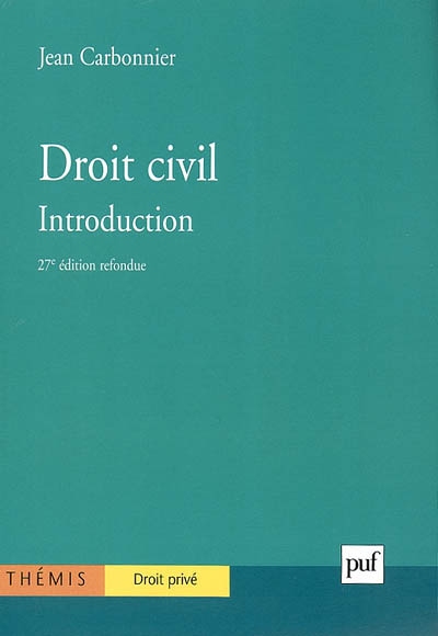 Droit civil : introduction