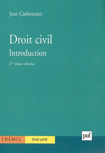 Droit civil : introduction
