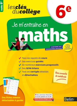 Je m'entraîne en maths, 6e : conforme aux programmes officiels