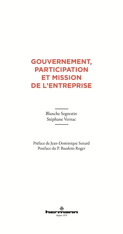 Gouvernement, participation et mission de l'entreprise