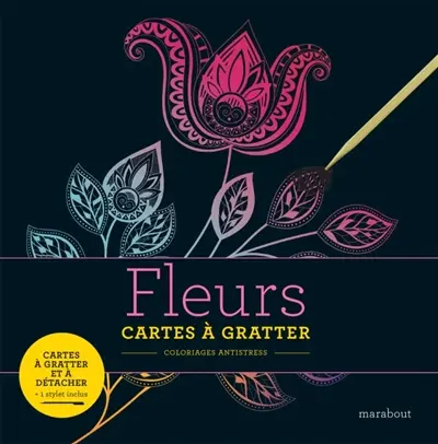 Fleurs : cartes à gratter