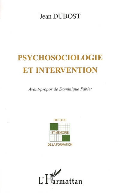 Psychosociologie et intervention