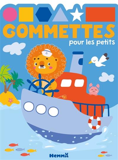 Gommettes pour les petits (Lion bateau)