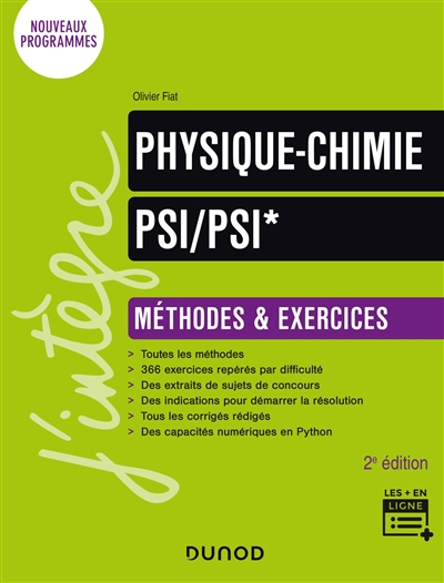 Physique-chimie, PSI-PSI* : méthodes & exercices : nouveaux programmes