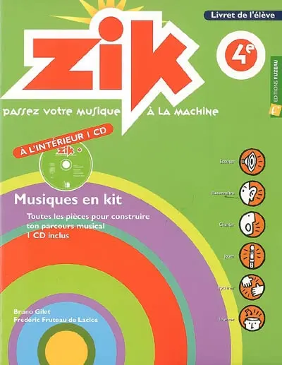 Zik, 4e : livret de l'élève