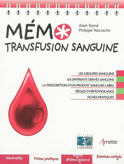 Mémo transfusion sanguine