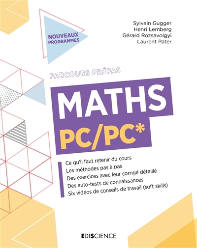 Maths PC, PC* : nouveaux programmes