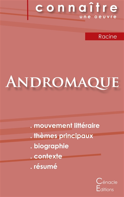 Fiche de lecture Andromaque de Racine (Analyse littéraire de référence et résumé complet)