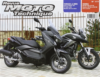 Revue moto technique, n° 177. Honda NC750SX (14-15) + Yamaha XMAX 125 (14-15)
