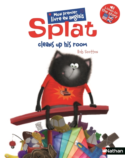 splat cleans up his room