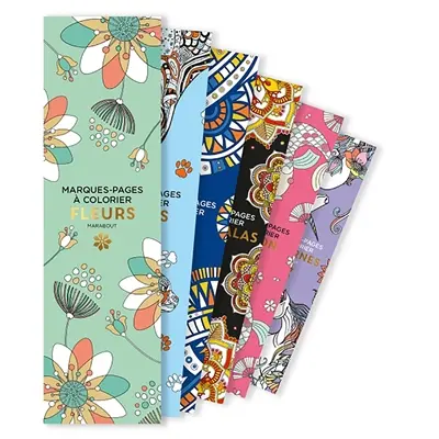 Fleurs : marques-pages à colorier