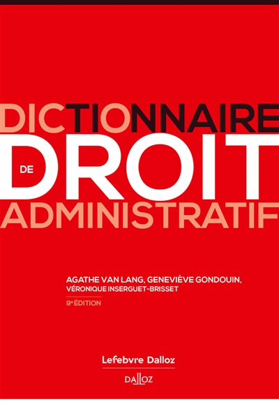 Dictionnaire de droit administratif