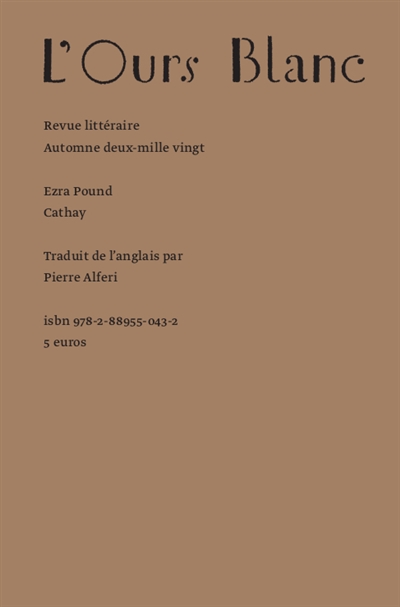 Ours blanc (L'), n° 28. Cathay