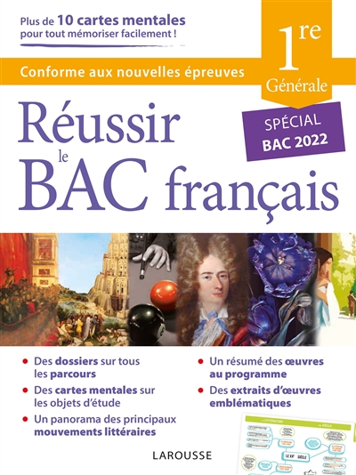 Réussir le bac français, 1re générale : spécial bac 2022