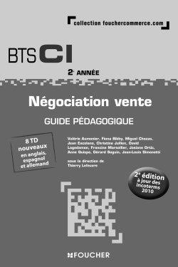 Négociation vente BTS CI 2e année : guide pédagogique