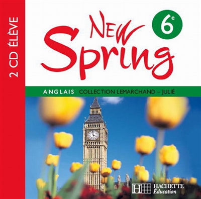 New Spring anglais 6e LV1 : 2 CD audio élève