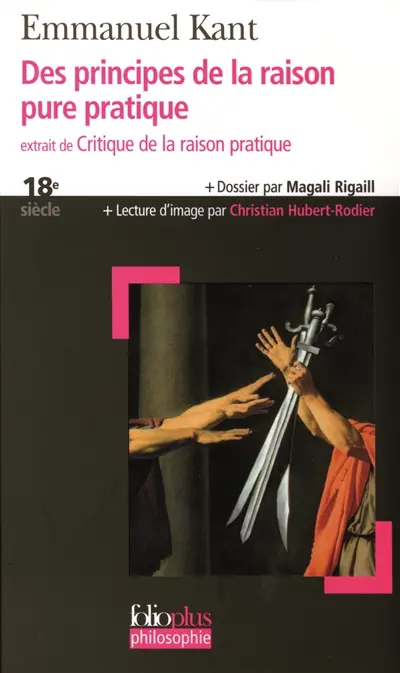 Des principes de la raison pure pratique : extrait de Critique de la raison pratique