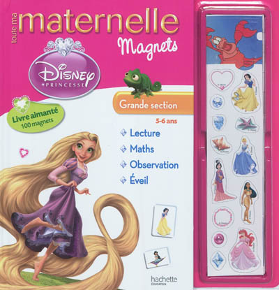 Toute ma maternelle magnets Disney Princesse, grande section, 5-6 ans