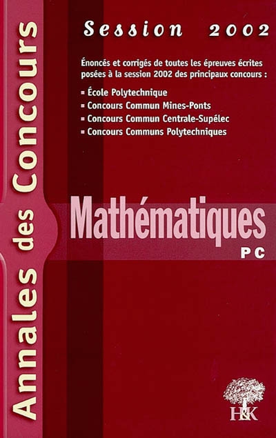 Mathématiques PC 2002