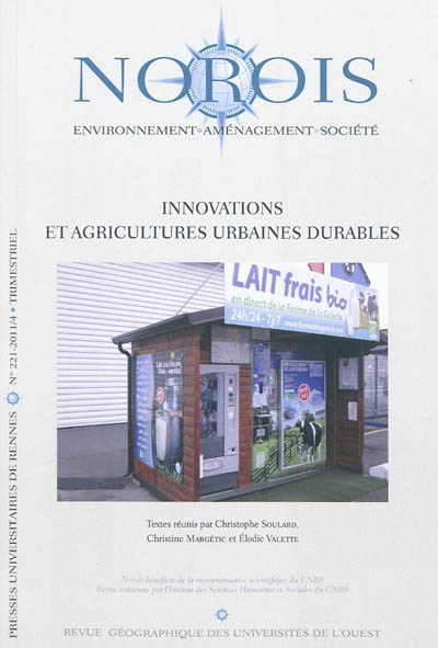 Norois, n° 221. Innovations et agricultures urbaines durables