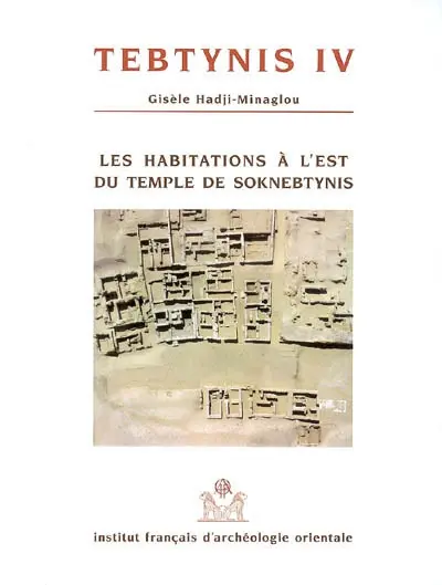 Tebtynis : fouilles franco-italiennes. Vol. 4. Les habitations à l'est du temple de Soknebtynis : fouilles franco-italiennes