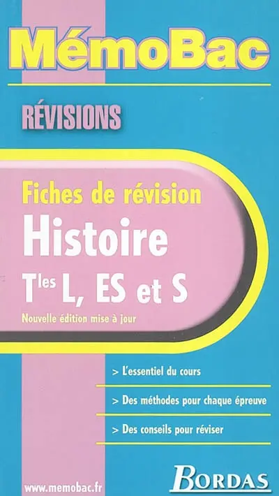 Histoire terminales L, ES, S