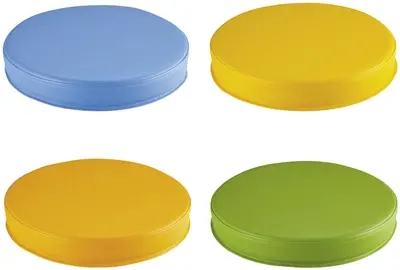 Galettes multicolores