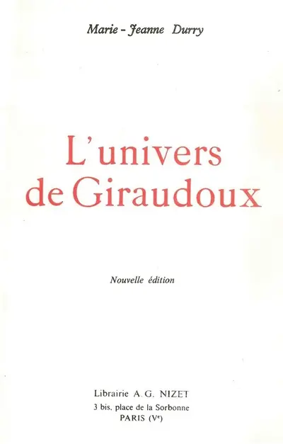 L'univers de Giraudoux