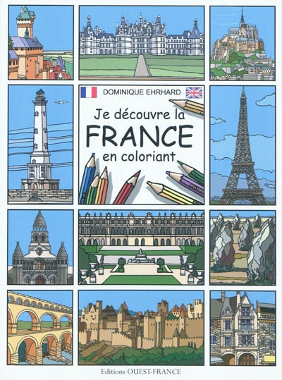 Je découvre la France en coloriant