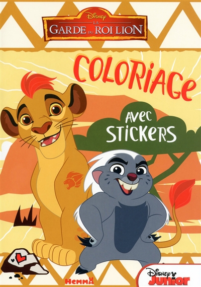 La garde du roi lion : coloriage avec stickers